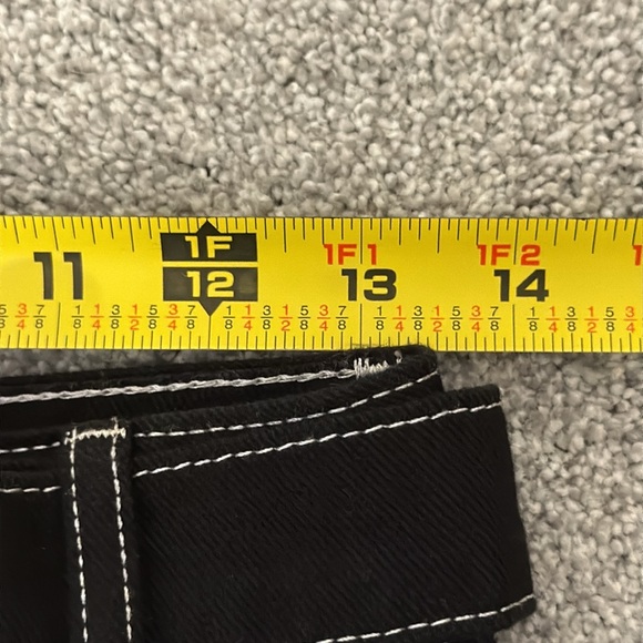 NWT BDG Urban Outfitters Women’s Black Denim Kirby Skirt‎ Button Up Belted Sz S - Picture 5 of 7